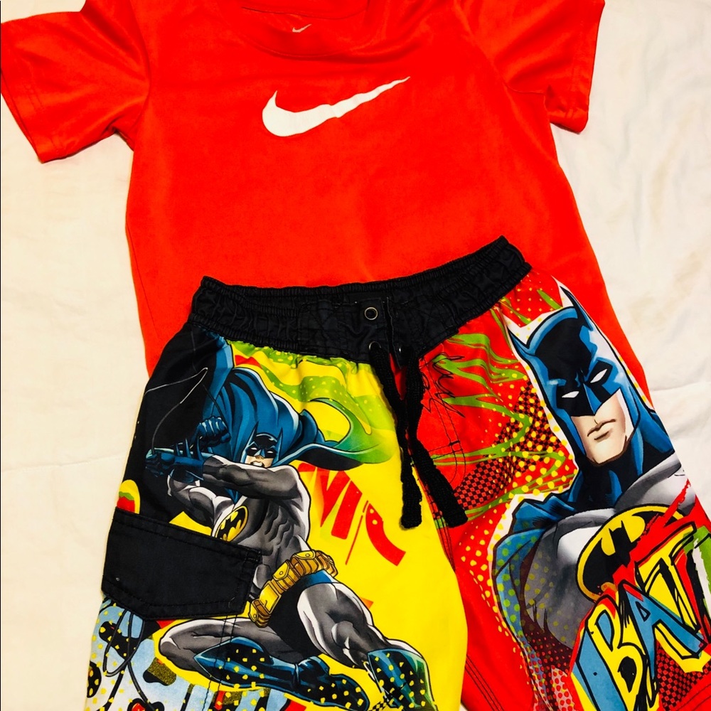 Nike Swim Top& Graph Swim Trunks